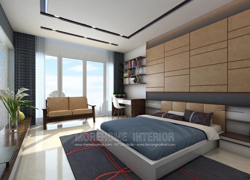 Giường ngủ chung cư gỗ công nghiệp Giường ngủ chung cư gỗ công nghiệp