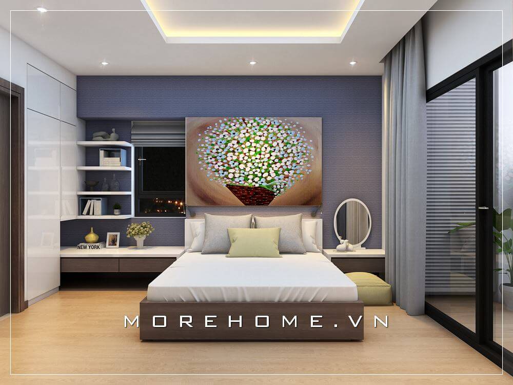 Giường ngủ chung cư hiện đại Giường ngủ chung cư hiện đại